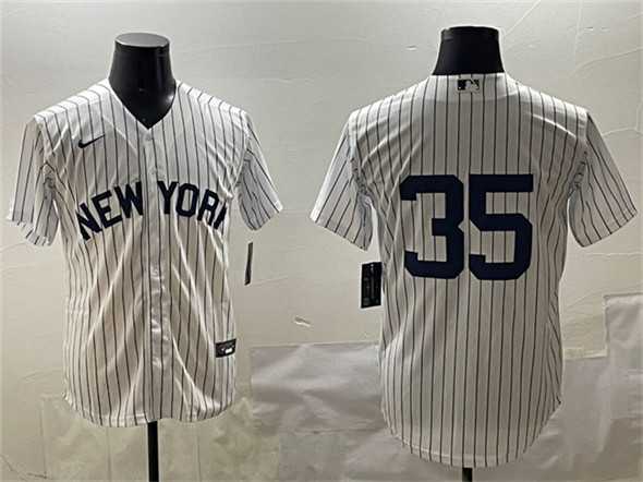Men%27s New York Yankees #35 Cody Bellinger White Cool Base Stitched Jersey